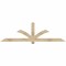 Ekena Millwork Redmond Rough Sawn Timber Gable Bracket, Douglas Fir, 84"W x 24"H x 4"D x 4"F, 7/12 Pitch GBW084X24X0404RED00RDF - alternate 1